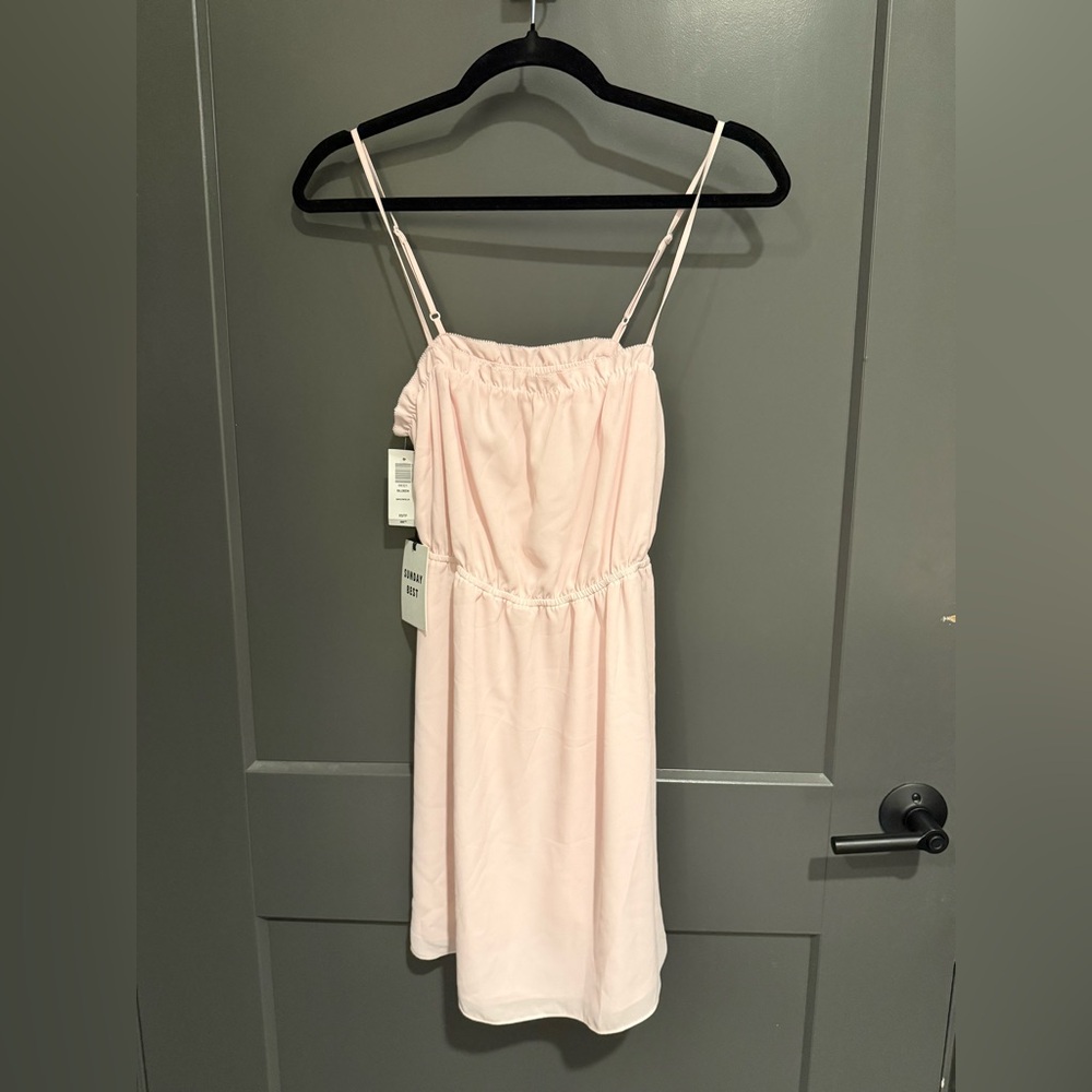 Aritzia Sunday Best Light Pink dress
